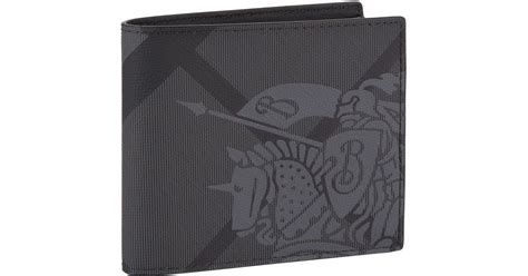 burberry equestrian knight wallet|EKD Check Bifold Wallet in Sand .